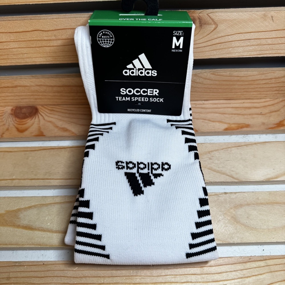 adidas Men's Soccer Socks Team Speed 3 OTC NCAA Official Size Medium 5-8.5